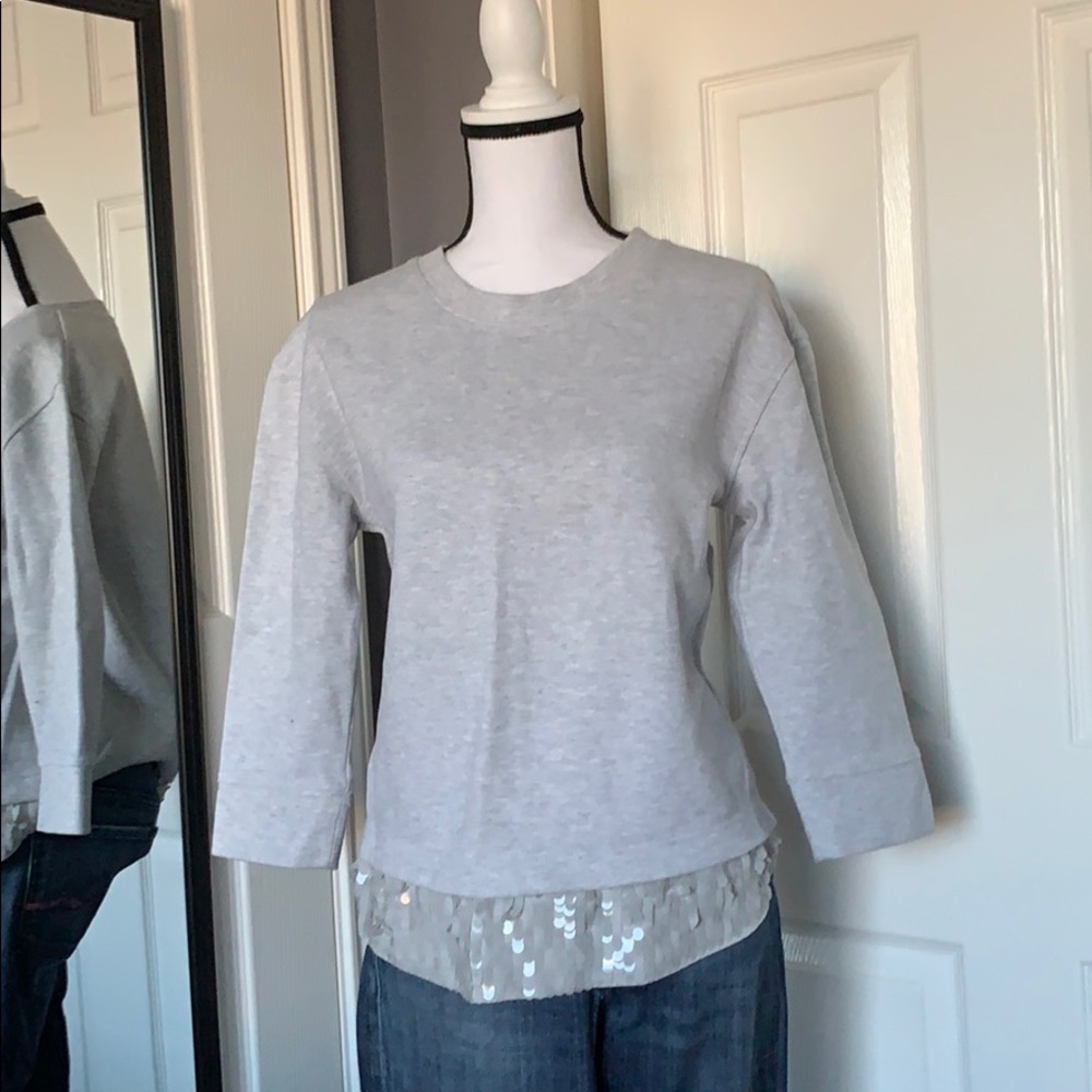 ⬇️REDUCED!! J.Crew sequin trim sweatshirt